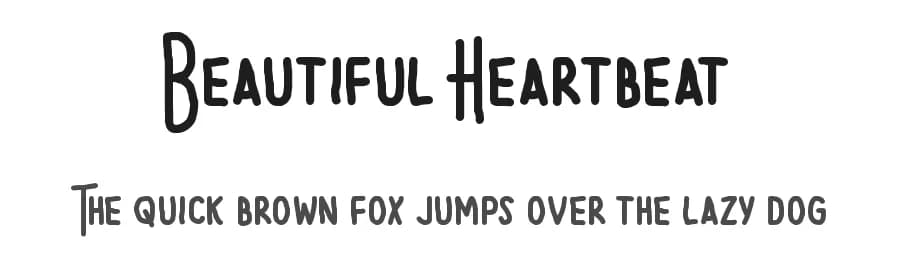 Beautiful Heartbeat by Chequered Ink — Script Handwritten Font