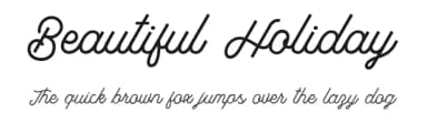 Beautiful Holiday by Saridezra — Script Handwritten Font — thumbnail 1