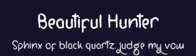 Beautiful Hunter by Arif Studios — Script Handwritten Font — thumbnail 2