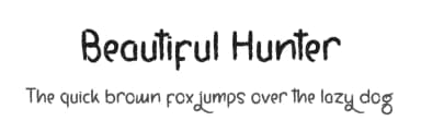 Beautiful Hunter by Arif Studios — Script Handwritten Font — thumbnail 1