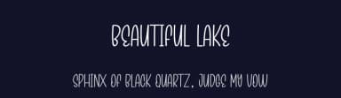 Beautiful Lake by Andi Moz — Script Handwritten Font — thumbnail 2