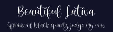 Beautiful Lativa by Integritype Studio — Script Handwritten Font — thumbnail 2