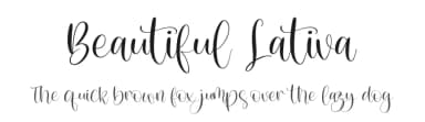 Beautiful Lativa by Integritype Studio — Script Handwritten Font — thumbnail 1