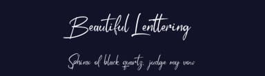 Beautiful Lenttering by Kateeng Ciu — Script Handwritten Font — thumbnail 2