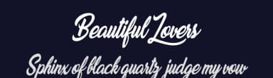 Beautiful Lovers by Billy Argel Fonts ® — Script Handwritten Font — thumbnail 2