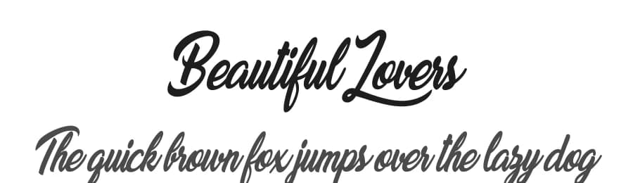 Beautiful Lovers by Billy Argel Fonts ® — Script Handwritten Font