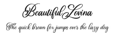 Beautiful Lovina by Alit Design — Script Handwritten Font — thumbnail 1