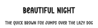 Beautiful Night by Scratchones — Script Handwritten Font — thumbnail 1