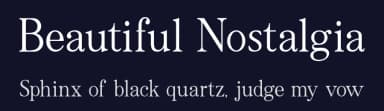 Beautiful Nostalgia by Valentino  Vergan — Serif Font — thumbnail 2