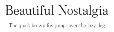 Beautiful Nostalgia by Valentino  Vergan — Serif Font — thumbnail 1