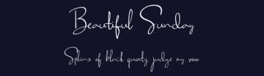 Beautiful Sunday by Hamzah Muhamad Ihsan — Script Handwritten Font — thumbnail 2