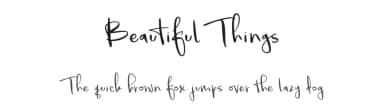 Beautiful Things by Brittney Murphy Design — Script Handwritten Font — thumbnail 1