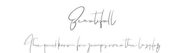 Beautifull by Aqeel_Art — Script Handwritten Font