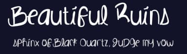 Beautiful Ruins by Des Gomez — Script Handwritten Font — thumbnail 2