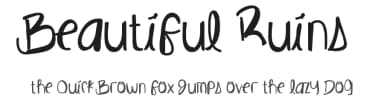 Beautiful Ruins by Des Gomez — Script Handwritten Font — thumbnail 1