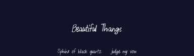 Beautiful Thangs by Xerographer Fonts — Script Handwritten Font — thumbnail 2