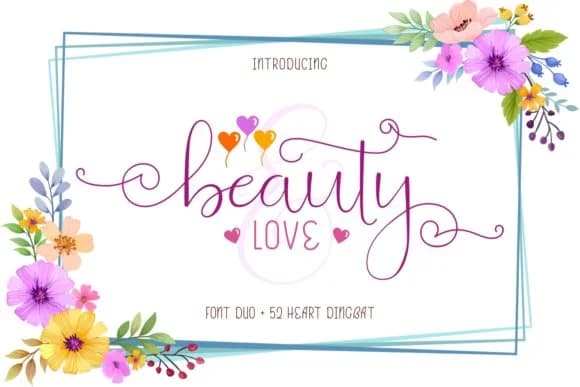 Beauty and Love Duo Font by putracetol — Script Handwritten Font
