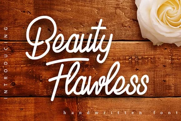 Beauty Flawless Font by Justlett — Script Handwritten Font