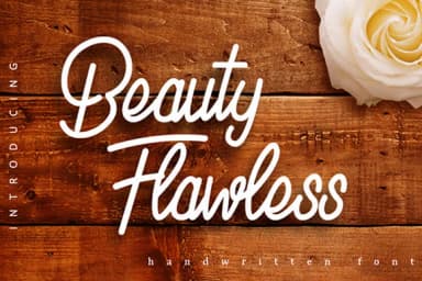 Beauty Flawless Font by Justlett — Script Handwritten Font — thumbnail 1