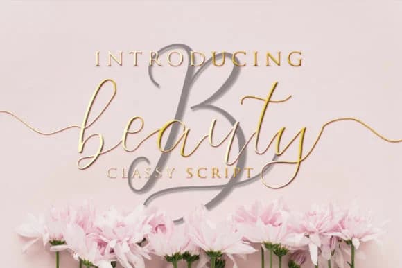 Beauty Flowers Font by Sharon ( DmStudio ) — Script Handwritten Font