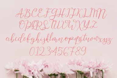 Beauty Flowers Font by Sharon ( DmStudio ) — Script Handwritten Font — thumbnail 6