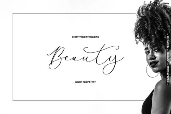 Beauty Lady Font by BennyDesigns — Script Handwritten Font