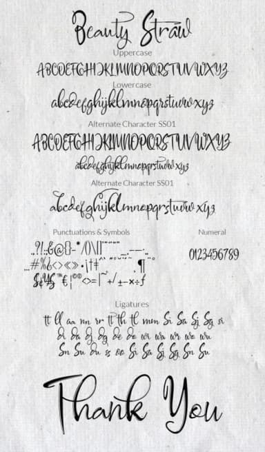 Beauty Straw Font by mcjer.studio — Script Handwritten Font — thumbnail 9