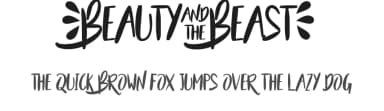 Beauty and the Beast by Francis Studio / Pendesal Studio — Script Handwritten Font — thumbnail 1