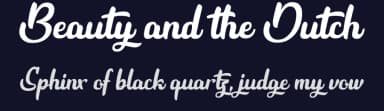 Beauty and the Dutch by Octotype  | Thomas Boucherie — Script Handwritten Font — thumbnail 2