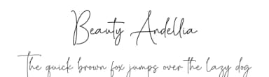 Beauty Andellia by Bluestype Studio — Script Handwritten Font — thumbnail 1