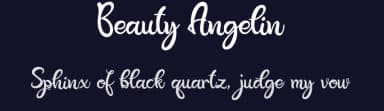 Beauty Angelin by Burhanul Jauhar Arifin — Script Handwritten Font — thumbnail 2