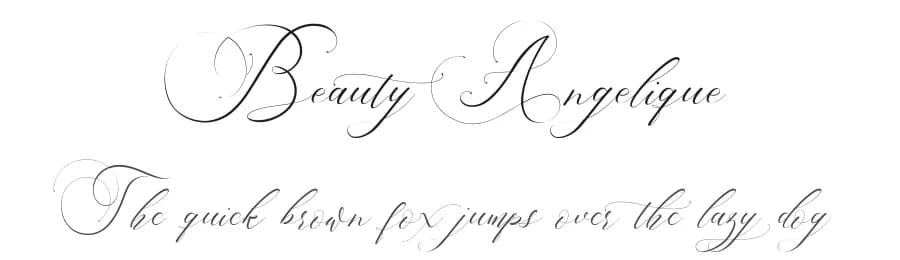 Beauty Angelique by Thirtypath — Script Handwritten Font