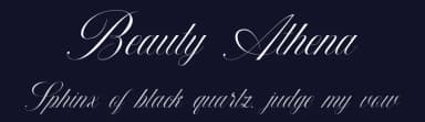 Beauty Athena by 38.lineart — Script Handwritten Font — thumbnail 2