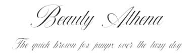 Beauty Athena by 38.lineart — Script Handwritten Font — thumbnail 1