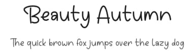 Beauty Autumn by Nirmala Creative — Script Handwritten Font — thumbnail 1