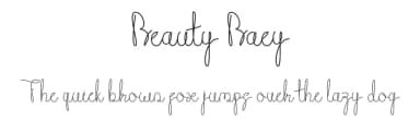 Beauty Baey by Akcsel Tara — Script Handwritten Font — thumbnail 1