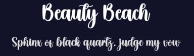 Beauty Beach by Scratchones — Script Handwritten Font — thumbnail 2