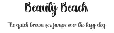 Beauty Beach by Scratchones — Script Handwritten Font — thumbnail 1