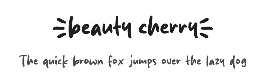 Beauty Cherry by Origin Type — Script Handwritten Font