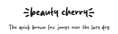 Beauty Cherry by Origin Type — Script Handwritten Font — thumbnail 1
