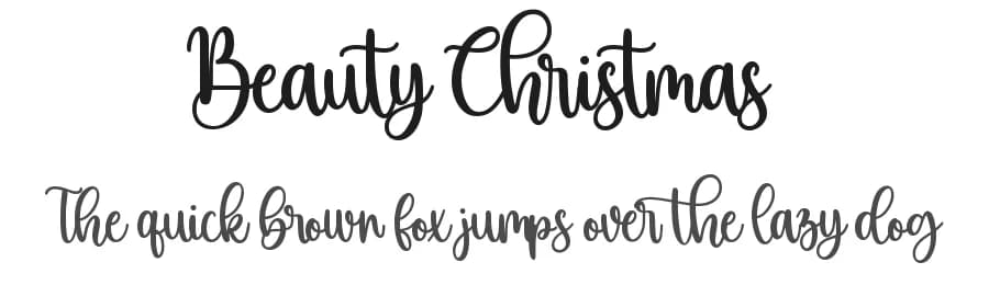 Beauty Christmas by Mozatype — Script Handwritten Font