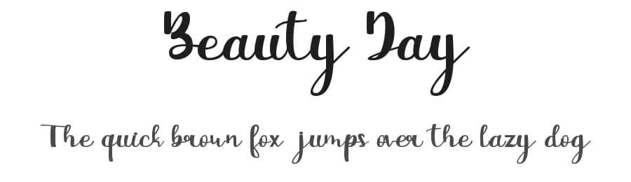 Beauty Day by Faris   Graphic Art — Script Handwritten Font