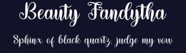 Beauty Fandytha by Graphicxell — Script Handwritten Font — thumbnail 2