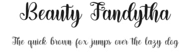 Beauty Fandytha by Graphicxell — Script Handwritten Font — thumbnail 1