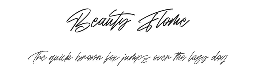 Beauty Flome by Maulana Creative — Script Handwritten Font