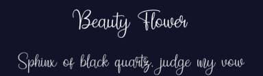 Beauty Flower by Bearytype — Script Handwritten Font — thumbnail 2