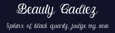 Beauty Gadiez by Alfin Ridhowi — Script Handwritten Font — thumbnail 2