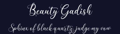 Beauty Gadish by Almeera Studio — Script Handwritten Font — thumbnail 2