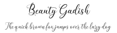 Beauty Gadish by Almeera Studio — Script Handwritten Font — thumbnail 1