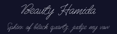 Beauty Hamida by Zeenesia Studio — Script Handwritten Font — thumbnail 2